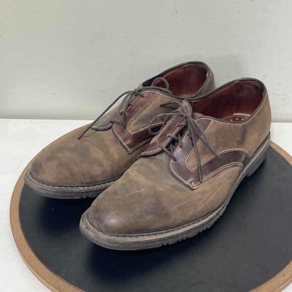 Allen Edmonds Berkshire Shoes Men Size 12 D Brown Ttim Accent Leather‎ Derby main image 5
